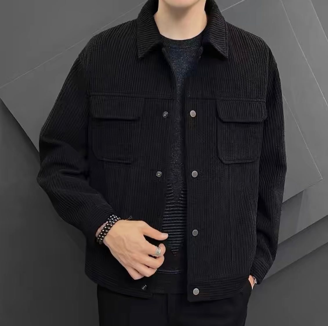 2024 new trend corduroy men's jacket