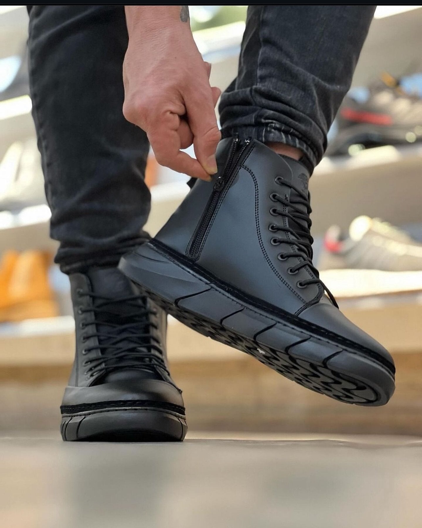 Men's waterproof and non-slip totem temperament booties