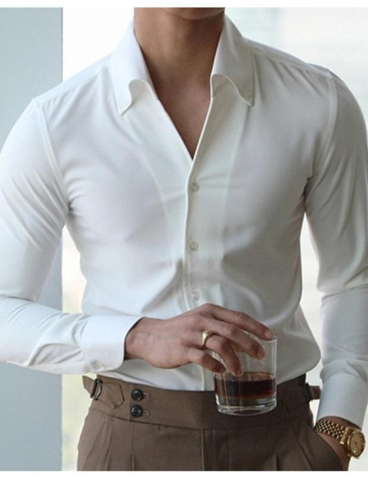 High quality men's solid color shirt