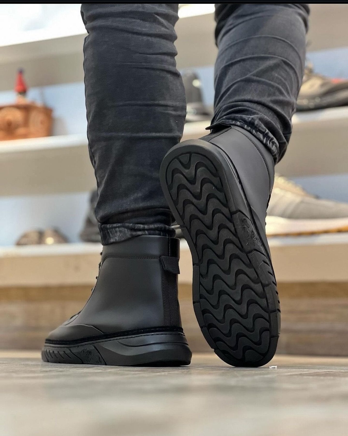 Men's waterproof and non-slip totem temperament booties