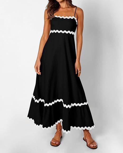 A LINE MIDI BLACK DRESS