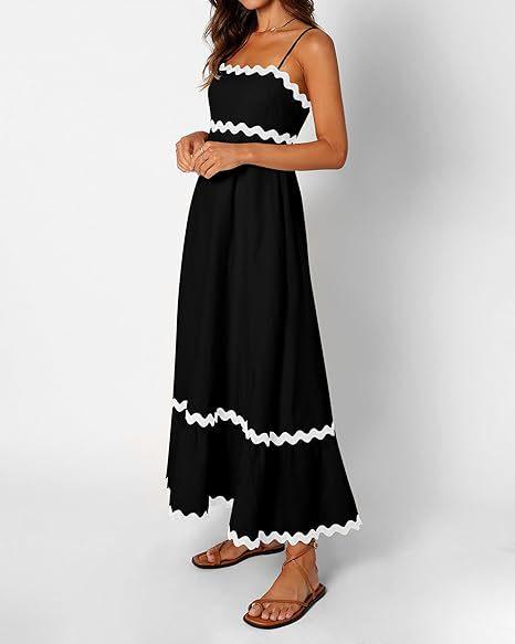 A LINE MIDI BLACK DRESS