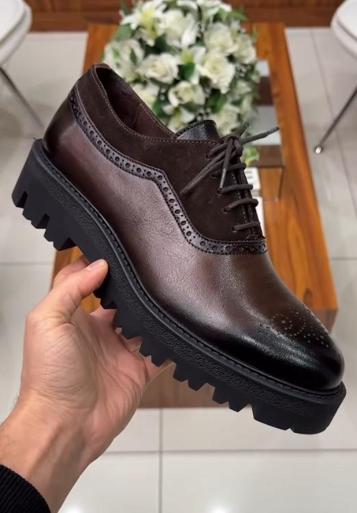 Autumn gentleman trend Brock handmade leather shoes