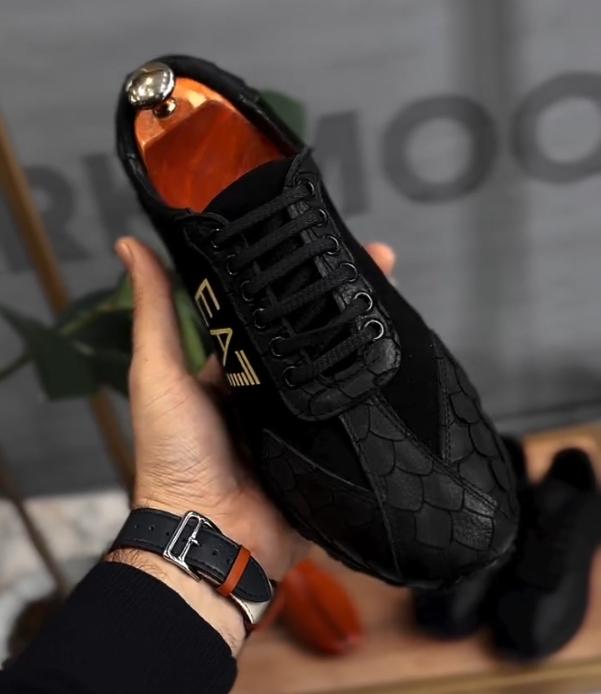 Men's printed high-quality sole casual shoes