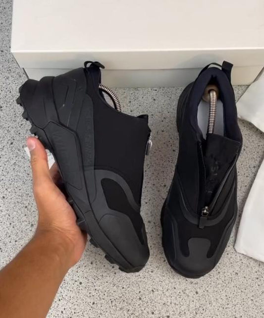 Men's zipper casual shoes