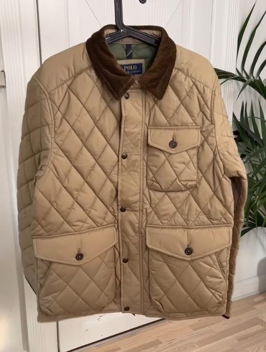 Men's retro diamond cotton-padded jacket cotton retro warm coat