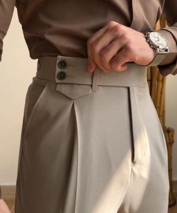 Two-color optional Italian casual dress pants