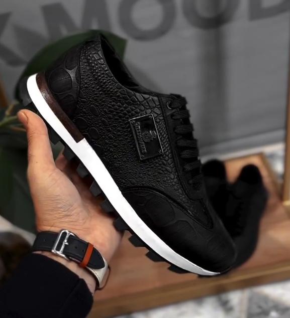 Men's fashion double-grain stitching casual shoes