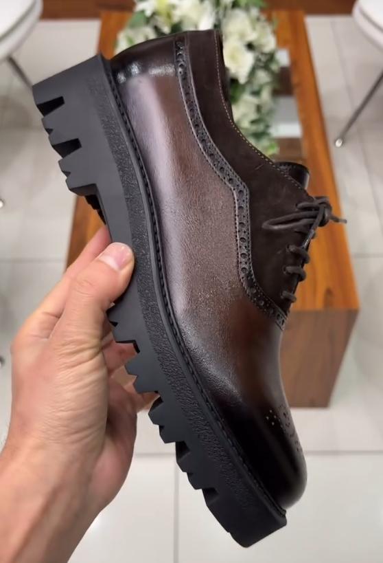 Autumn gentleman trend Brock handmade leather shoes