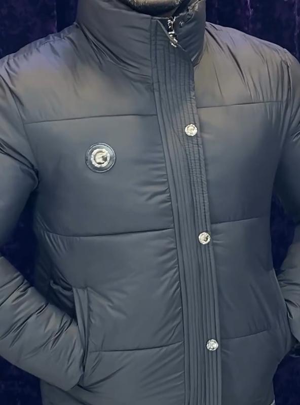 Grey classic thickened down jacket