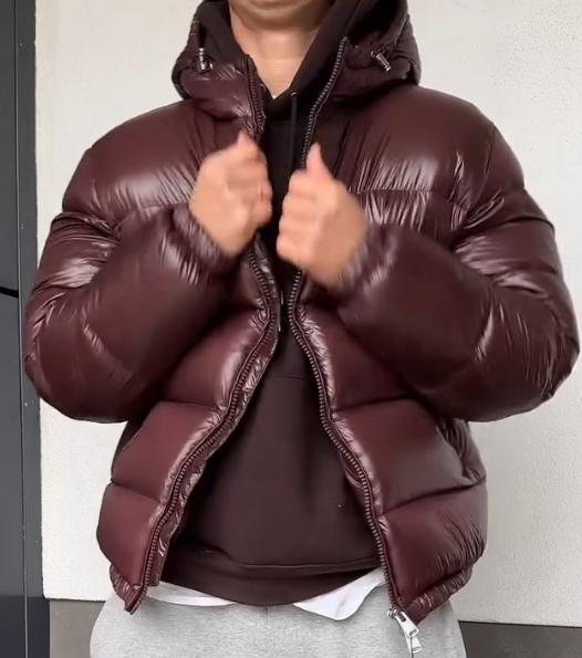 Winter men's solid color cold-proof cotton-padded jacket coat