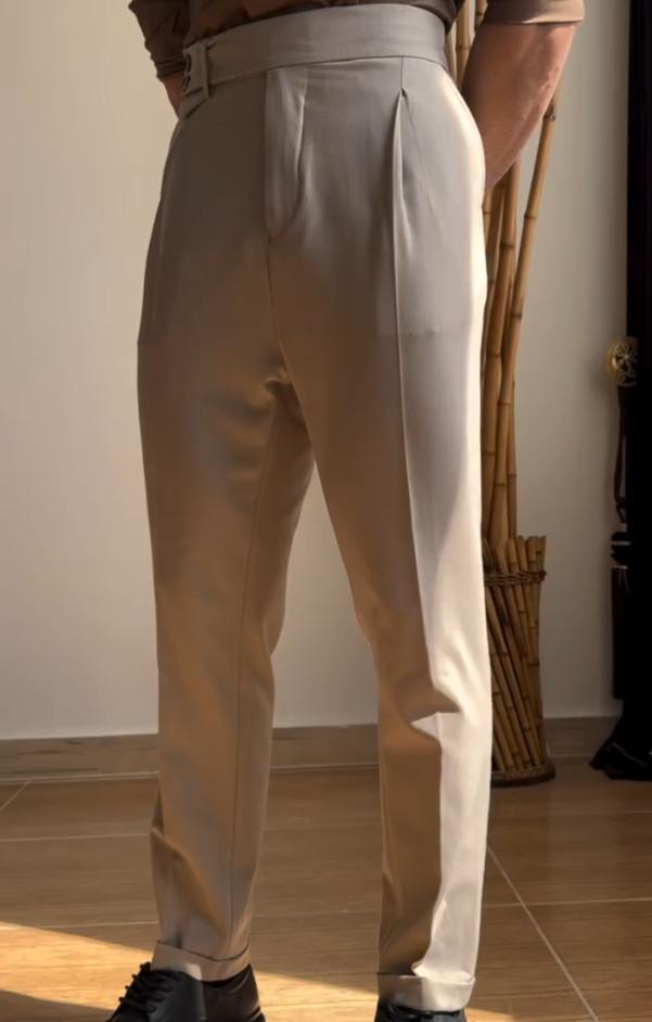 Two-color optional Italian casual dress pants