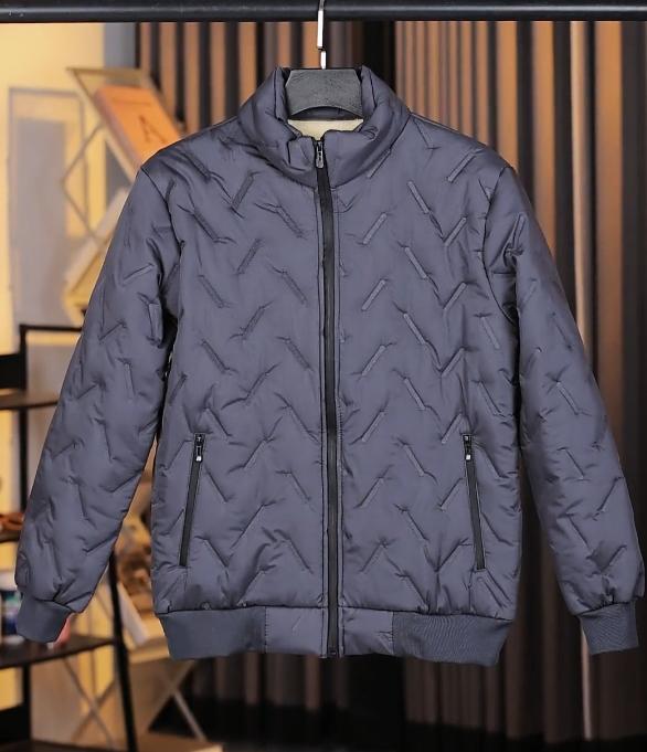 Winter cashmere stitching cotton-padded coat