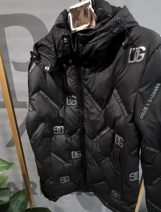 Men's high-quality printed padded coat