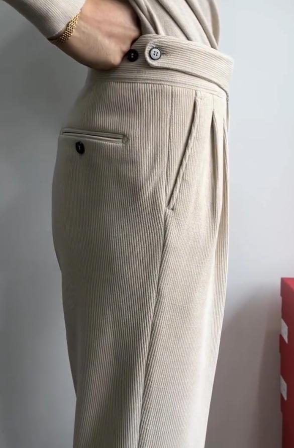 Classic fashion dashi handmade Italian pants